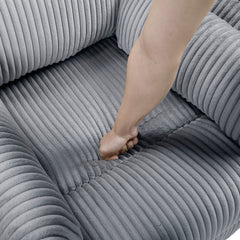 Traverse Gray Swivel Glider Reclining Chair - Ornate Home
