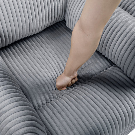 Traverse Gray Swivel Glider Reclining Chair - Ornate Home