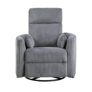 Traverse Gray Swivel Glider Reclining Chair - Ornate Home