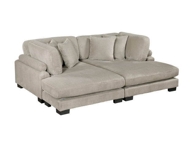 Traverse Taupe 2-Piece Chaise Lounge - Ornate Home