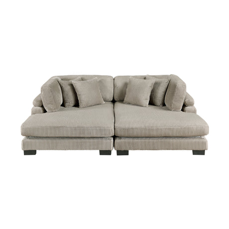 Traverse Taupe 2-Piece Chaise Lounge - Ornate Home