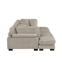 Traverse Taupe 2-Piece Chaise Lounge - Ornate Home
