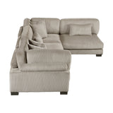 Traverse Taupe 4-Piece Modular Sectional - Ornate Home