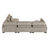 Traverse Taupe 4-Piece Modular Sectional - Ornate Home