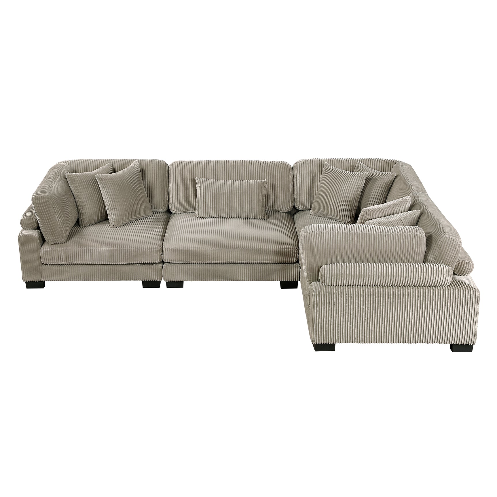 Traverse Taupe 4-Piece Modular Sectional - Ornate Home