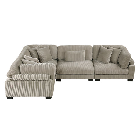 Traverse Taupe 4-Piece Modular Sectional - Ornate Home