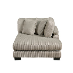 Traverse Taupe 4-Piece Modular Sectional with Reversible Chaise and Ottoman - Ornate Home
