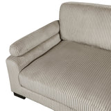 Traverse Taupe 4-Piece RAF Modular Sectional with Ottoman - Ornate Home