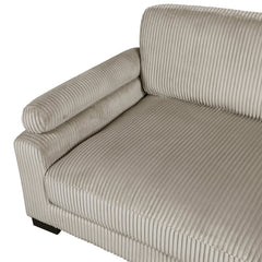 Traverse Taupe 4-Piece RAF Modular Sectional with Ottoman - Ornate Home