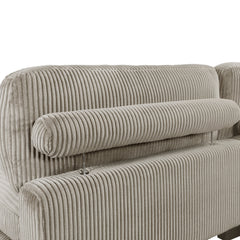 Traverse Taupe 4-Piece RAF Modular Sectional with Ottoman - Ornate Home