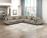 Traverse Taupe 5-Piece Modular Sectional - Ornate Home
