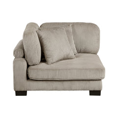 Traverse Taupe 5-Piece Modular Sectional with Ottoman - Ornate Home