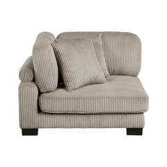 Traverse Taupe 5-Piece Modular Sectional with Ottoman - Ornate Home