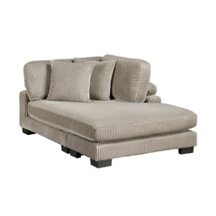 Traverse Taupe 5-Piece Modular Sectional with Reversible Chaise and Ottoman - Ornate Home