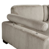 Traverse Taupe 6-Piece L Shaped Modular Sectional with Ottoman - Ornate Home