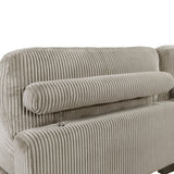 Traverse Taupe 6-Piece L Shaped Modular Sectional with Ottoman - Ornate Home