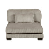 Traverse Taupe 6-Piece L Shaped Modular Sectional with Ottoman - Ornate Home