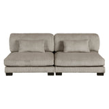 Traverse Taupe 6-Piece L Shaped Modular Sectional with Ottoman - Ornate Home