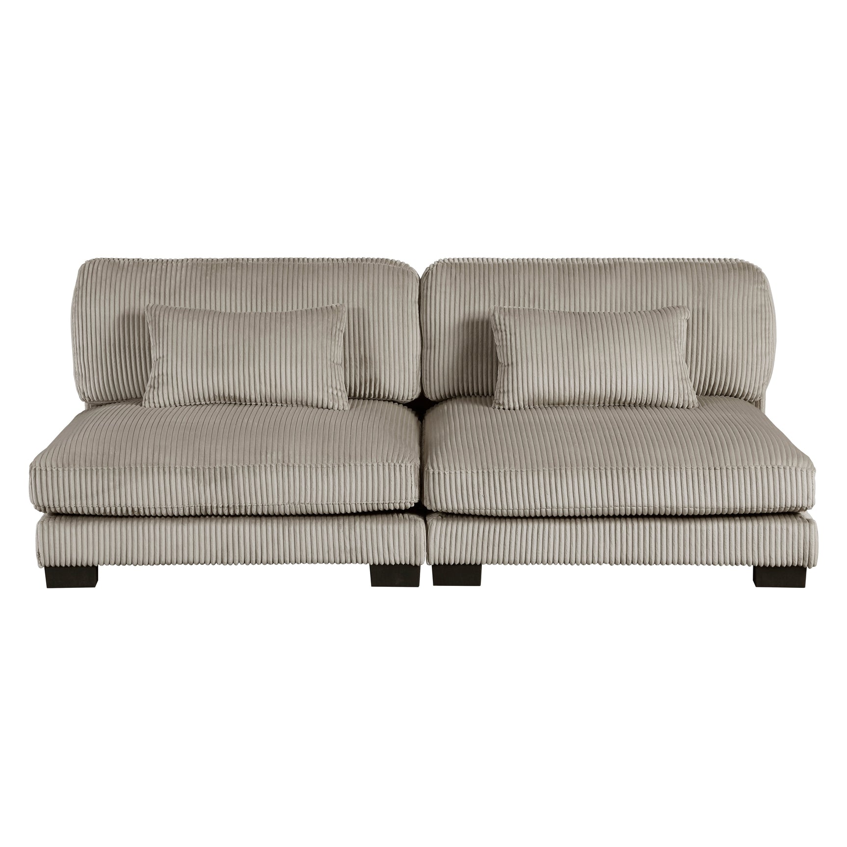 Traverse Taupe 6-Piece L Shaped Modular Sectional with Ottoman - Ornate Home