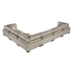 Traverse Taupe 6-Piece Modular Sectional - Ornate Home