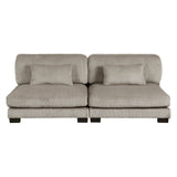 Traverse Taupe 6-Piece Modular Sectional with Ottoman - Ornate Home