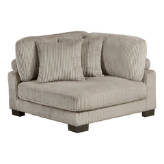 Traverse Taupe 6-Piece Modular Sectional with Ottoman - Ornate Home