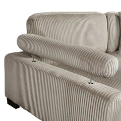 Traverse Taupe 6-Piece Modular Sectional with Ottomans - Ornate Home