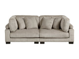 Traverse Taupe Loveseat - Ornate Home