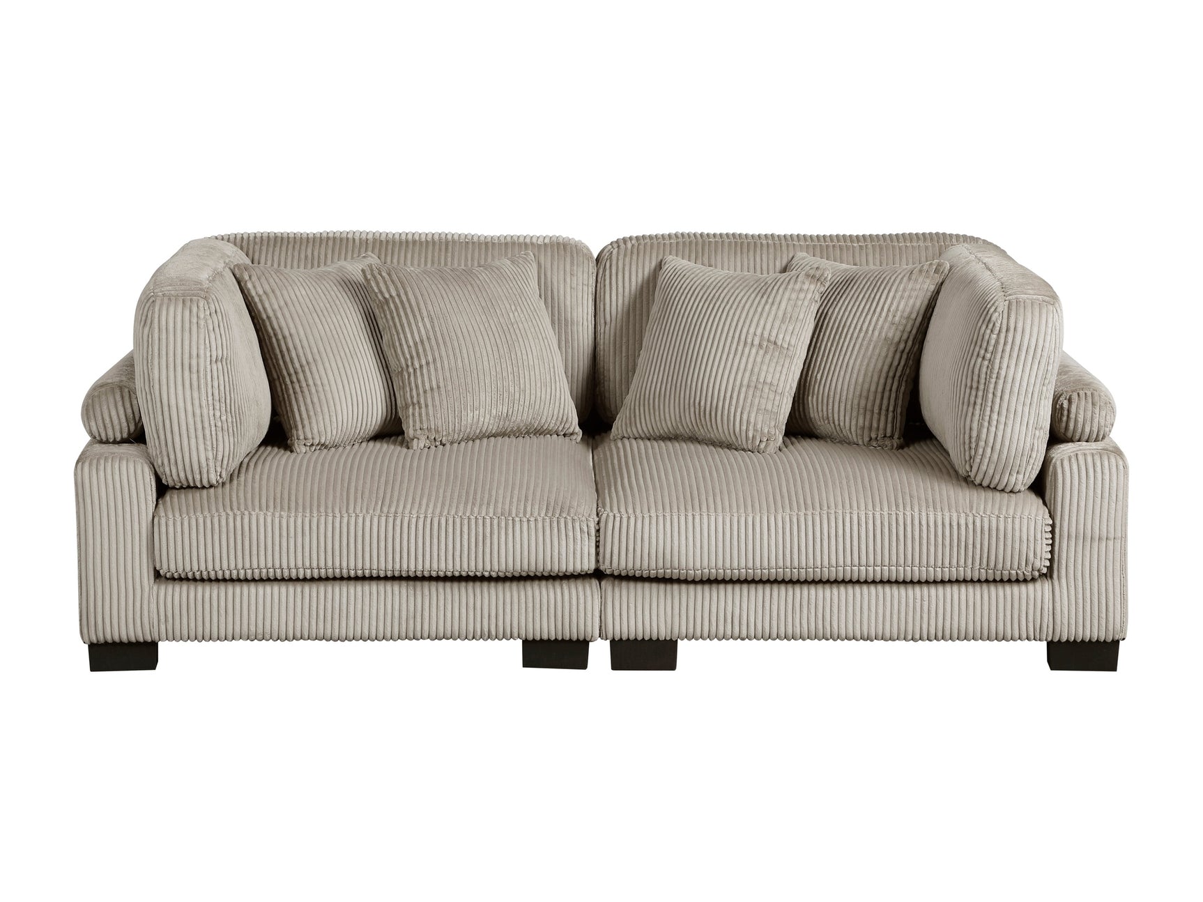 Traverse Taupe Loveseat - Ornate Home