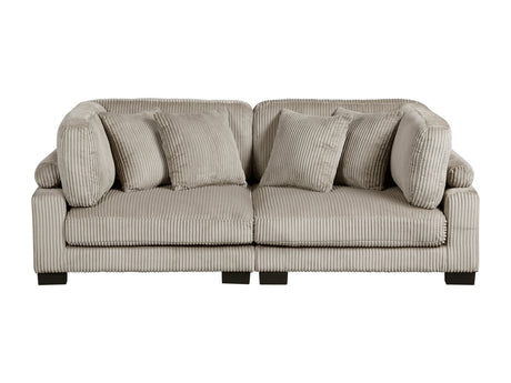 Traverse Taupe Loveseat - Ornate Home