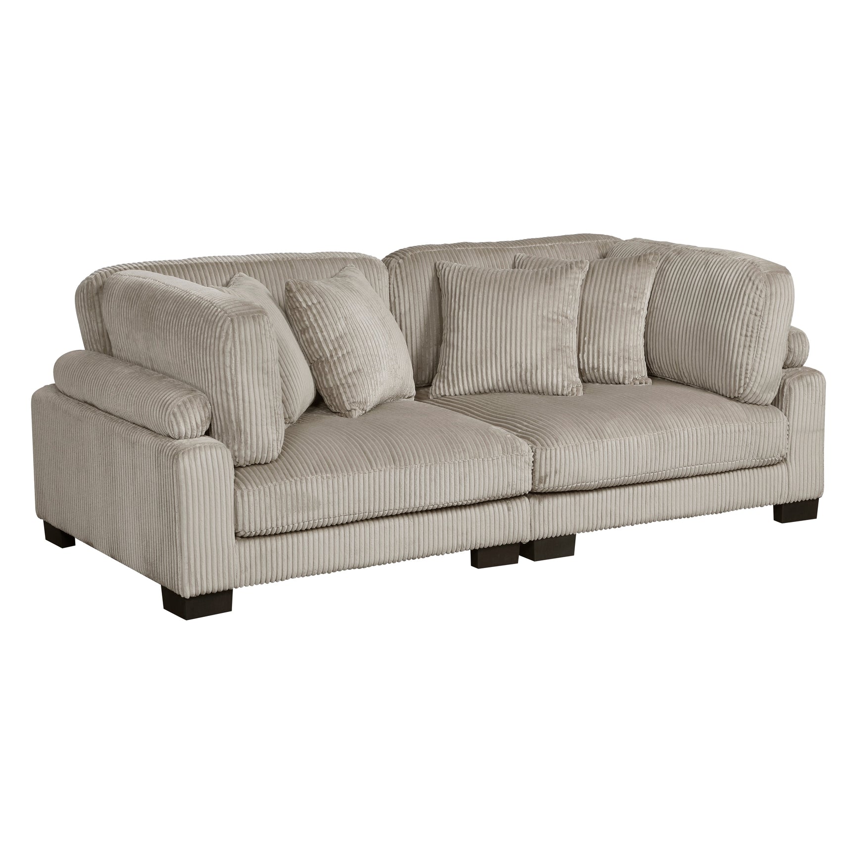 Traverse Taupe Loveseat - Ornate Home