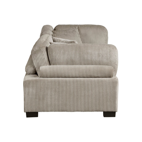 Traverse Taupe Loveseat - Ornate Home