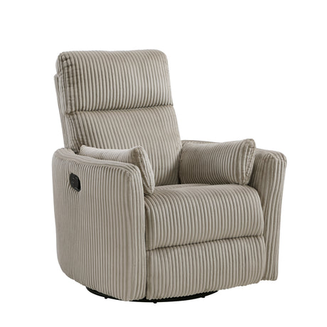 Traverse Taupe Swivel Glider Reclining Chair - Ornate Home