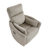 Traverse Taupe Swivel Glider Reclining Chair - Ornate Home