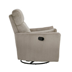 Traverse Taupe Swivel Glider Reclining Chair - Ornate Home