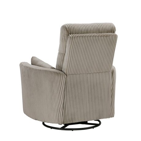 Traverse Taupe Swivel Glider Reclining Chair - Ornate Home