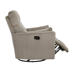 Traverse Taupe Swivel Glider Reclining Chair - Ornate Home
