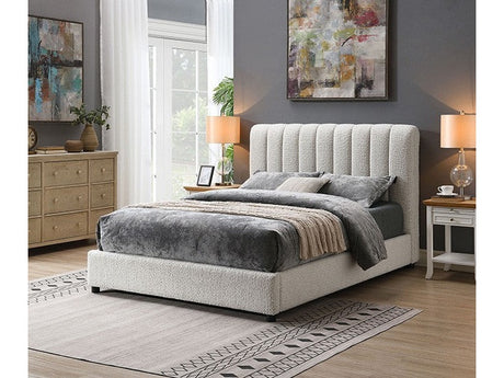 Traverso White E.King Bed - Ornate Home