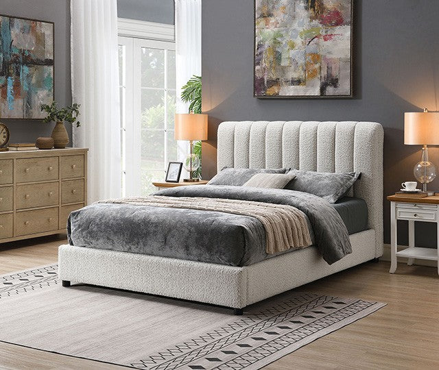 Traverso White Queen Bed - Ornate Home