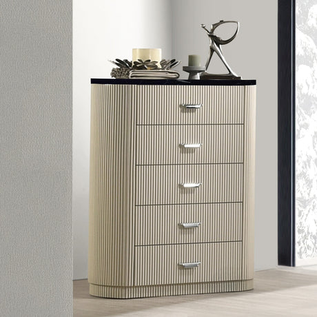 Travonte Gray/Beige Chest - Ornate Home