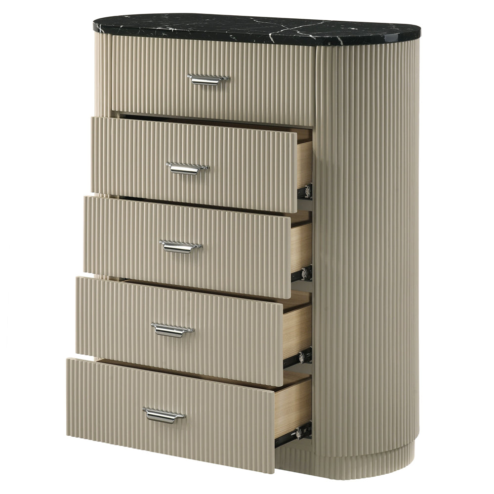Travonte Gray/Beige Chest - Ornate Home
