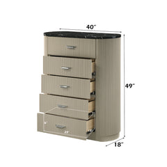 Travonte Gray/Beige Chest - Ornate Home