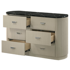 Travonte Gray/Beige Dresser - Ornate Home