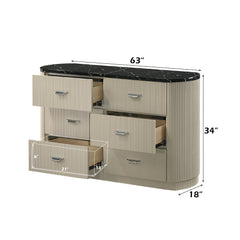 Travonte Gray/Beige Dresser - Ornate Home