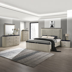 Travonte Gray/Beige Mirror - Ornate Home