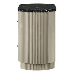Travonte Gray/Beige Nightstand - Ornate Home