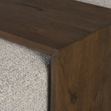 Trayden Gray/Brown Fabric Slider Top Coffee Table (cm)