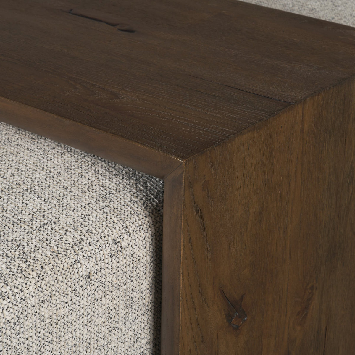 Trayden Gray/Brown Fabric Slider Top Coffee Table (cm)