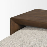 Trayden Gray/Brown Fabric Slider Top Coffee Table (cm)