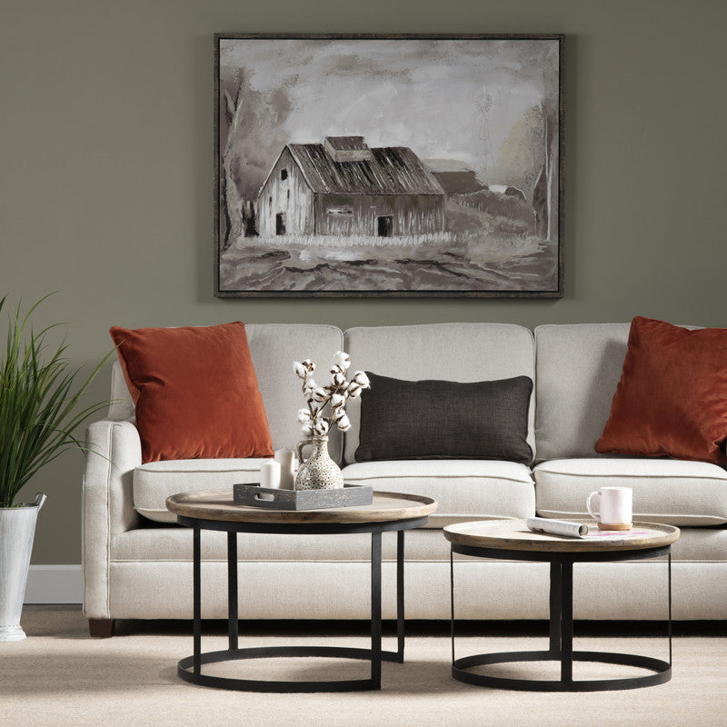 Traymore Brown/Black 2-Piece Nesting Cocktail Tables - Ornate Home